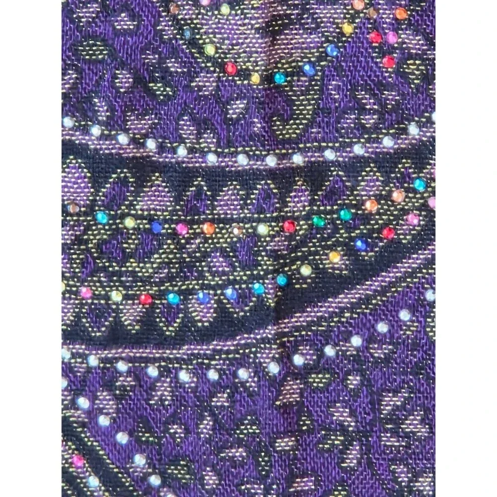 pashmina fringed jacquard
